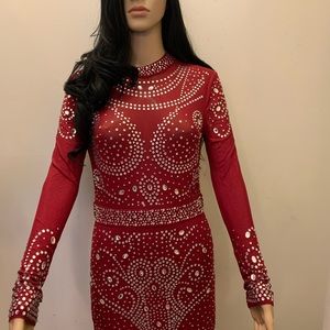 Beautiful red diamonds dress